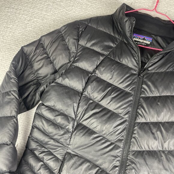 Patagonia Downtown Loft Parka Down Women XL Mid Length Jacket 51884 Black (Read) - Picture 3 of 16